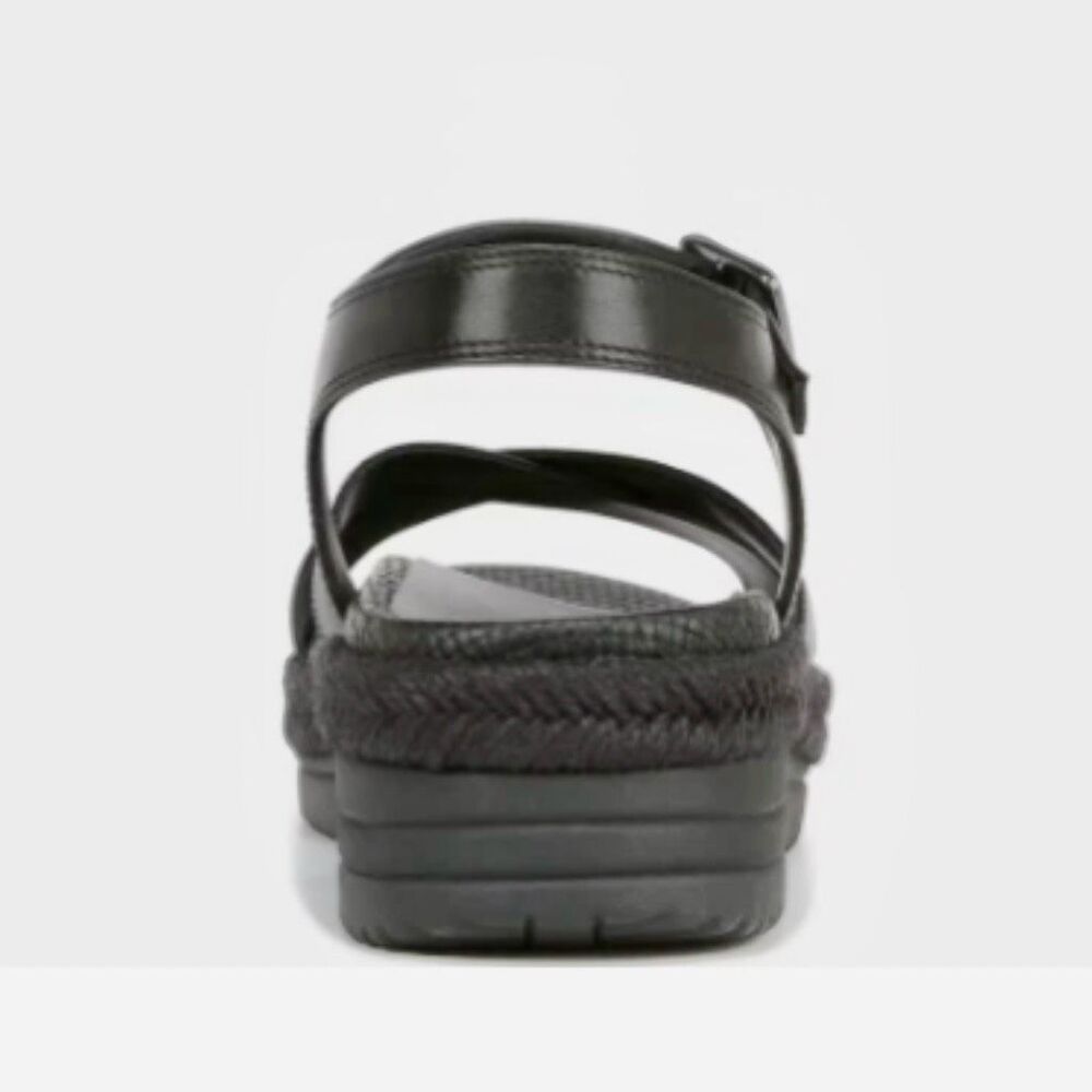 Vionic Mar Platform Lightweight Leather Sandal Size 9 NWOB Black - Picture 6 of 7